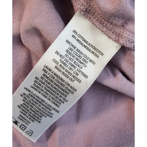 90s nostalgia Calvin klein spell out purple lavander short sleeve soft stretch M - Picture 5 of 7